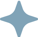 Blue star shape on black background.